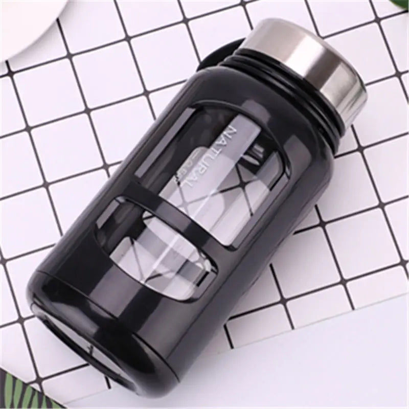Leak-Resistant Glass Sports Bottle