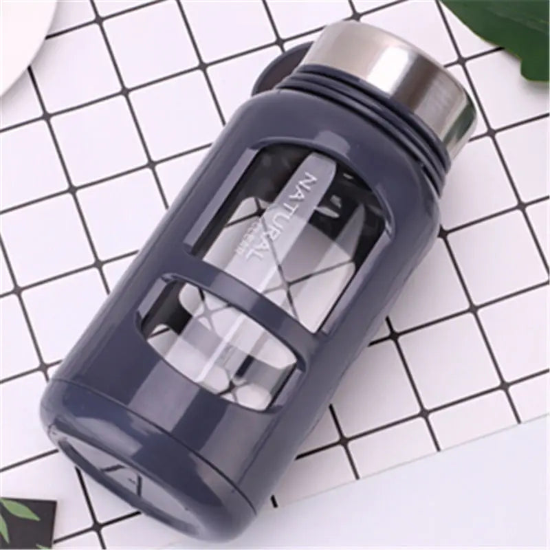 Leak-Resistant Glass Sports Bottle