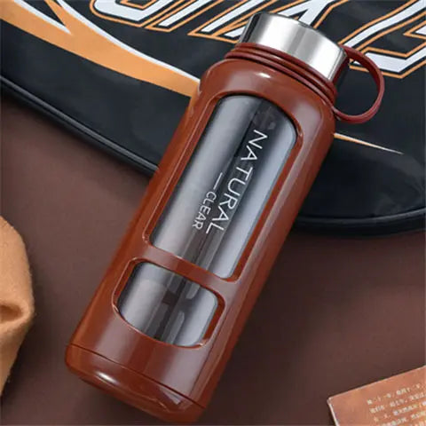 Leak-Resistant Glass Sports Bottle