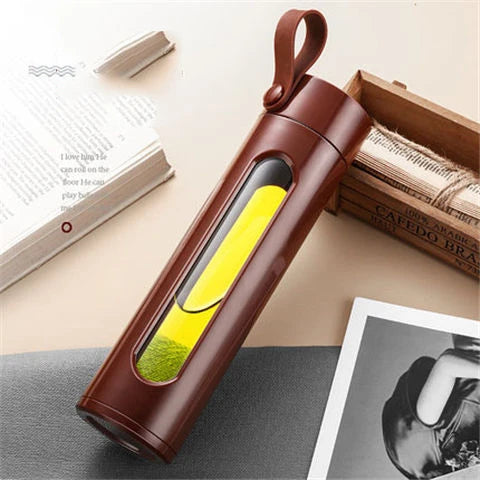 Leak-Resistant Glass Sports Bottle