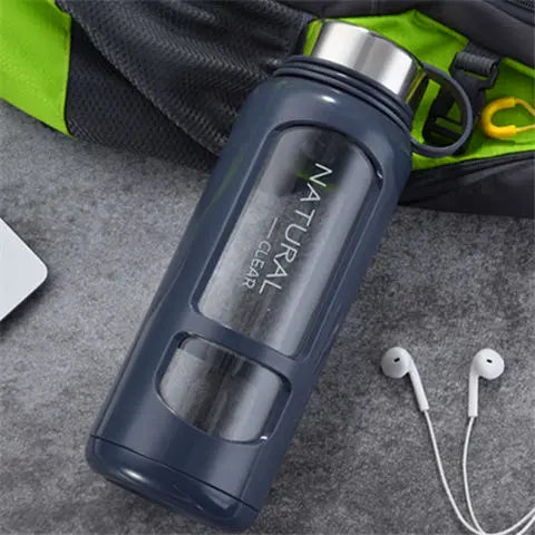 Leak-Resistant Glass Sports Bottle