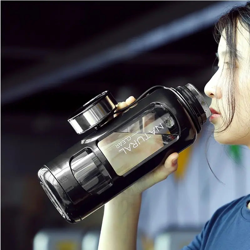 Leak-Resistant Glass Sports Bottle