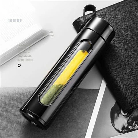 Leak-Resistant Glass Sports Bottle