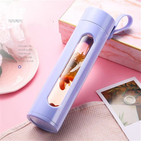 Leak-Resistant Glass Sports Bottle