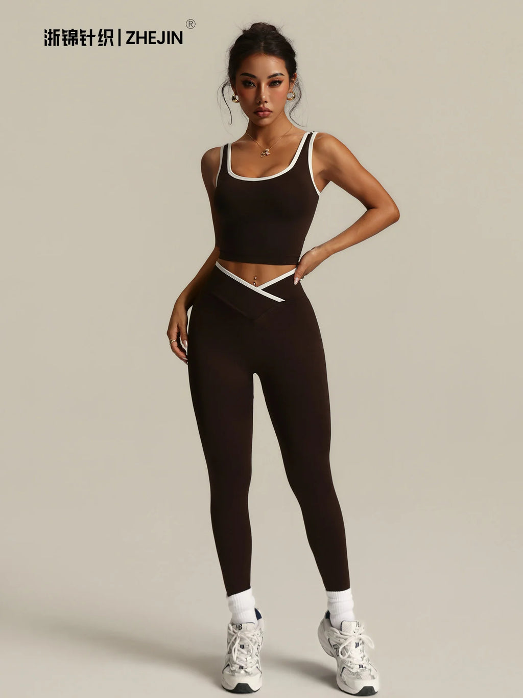 RIOT Contrast Trim Activewear Set