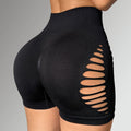 Cut-Out Seamless Yoga Shorts
