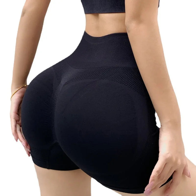 Seamless High-Waist Yoga Shorts