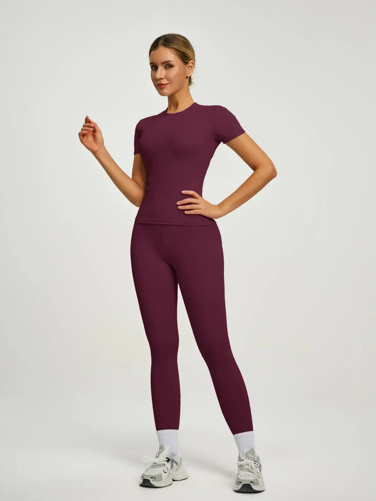 Short-Sleeve Top & Leggings Set