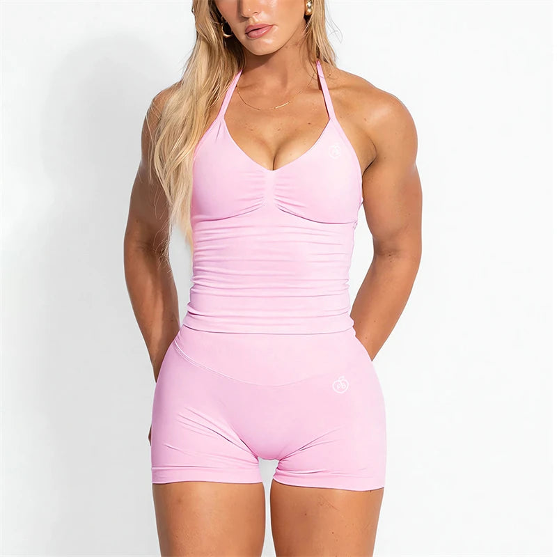 Halter Sports Bra & Leggings Set