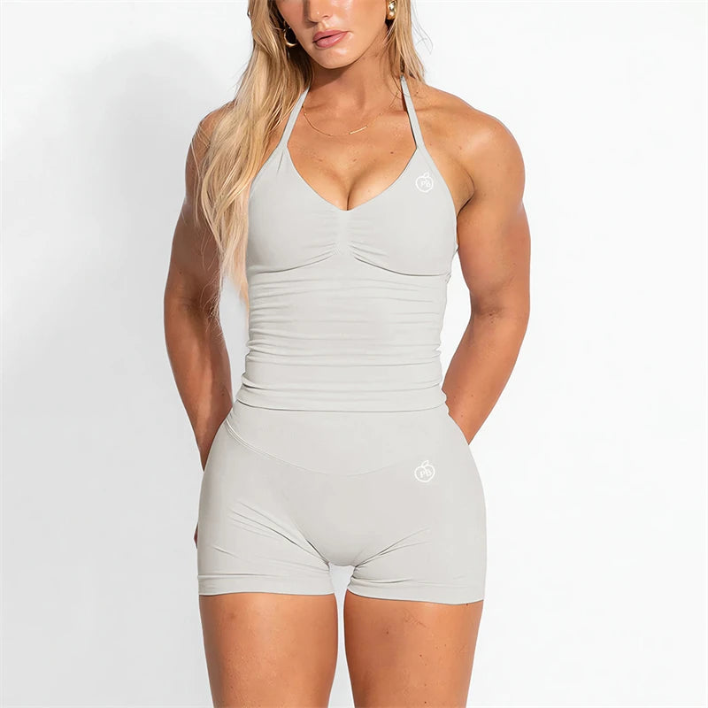Halter Sports Bra & Leggings Set
