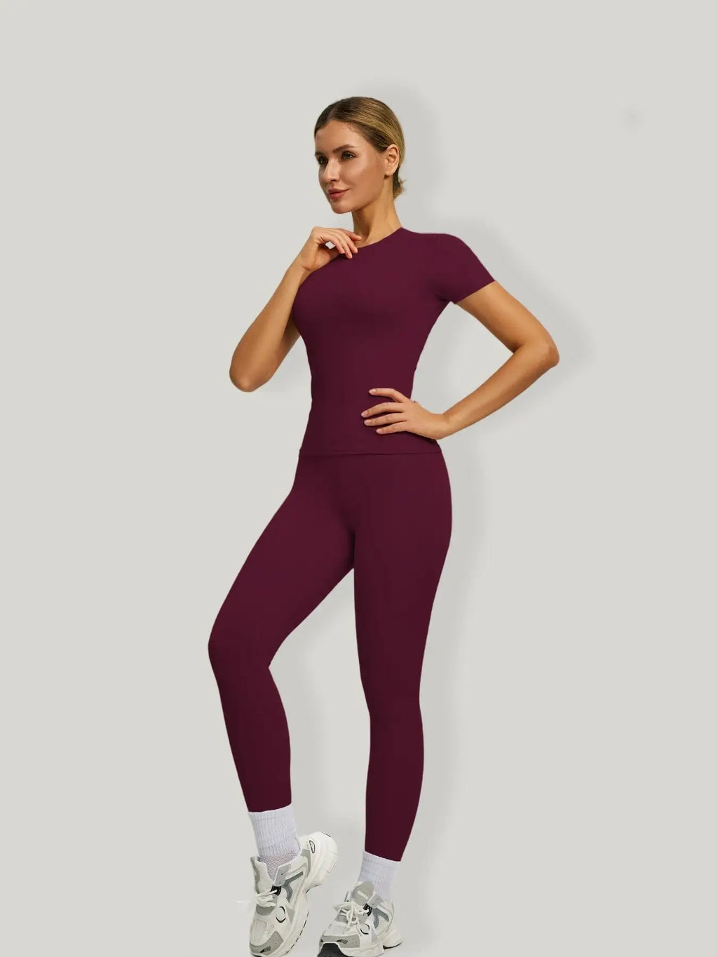 Short-Sleeve Top & Leggings Set